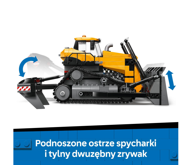 LEGO City 60466 Żółty buldożer z ładowarką - 1331643 - zdjęcie 6